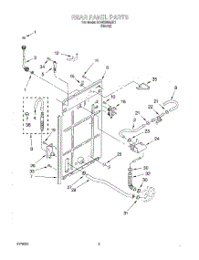02 - Rear Panel parts for Kitchenaid Washer KAWS855JE1 from AppliancePartsPros.com