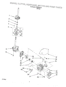 04 - Brake, Clutch, Gearcase, Motor And Pump parts for Kitchenaid Washer KAWS855JE1 from AppliancePartsPros.com