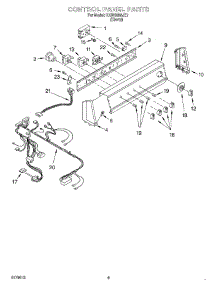 06 - Control Panel parts for Kitchenaid Washer KAWS855JE1 from AppliancePartsPros.com