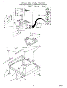 05 - Machine Base parts for Kitchenaid Washer KAWS700GZ0 from AppliancePartsPros.com
