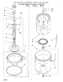 03 - Agitator, Basket And Tub parts for Kitchenaid Washer KAWS750GT1 from AppliancePartsPros.com
