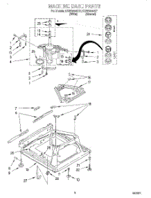 05 - Machine Base parts for Kitchenaid Washer KAWS800GZ1 from AppliancePartsPros.com