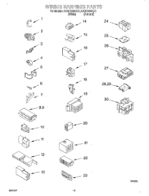 10 - Wiring Harness parts for Kitchenaid Washer KAWS800GQ1 from AppliancePartsPros.com