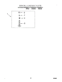 07 - Miscellaneous, Lit / Optional parts for Kitchenaid Washer KAWS850GT1 from AppliancePartsPros.com