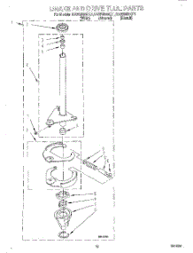 09 - Brake And Drive Tube parts for Kitchenaid Washer KAWS850GT1 from AppliancePartsPros.com