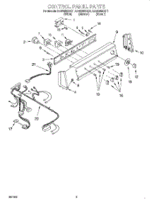 06 - Control Panel parts for Kitchenaid Washer KAWS850GZ1 from AppliancePartsPros.com