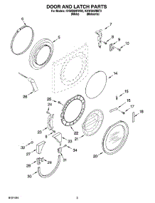 02 - Door And Latch Parts parts for Kitchenaid Washer KHWS02RMT3 from AppliancePartsPros.com