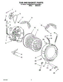 05 - Tub And Basket Parts parts for Kitchenaid Washer KHWS02RMT3 from AppliancePartsPros.com