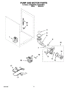 06 - Pump And Motor Parts, Optional Parts (Not Included) parts for Kitchenaid Washer KHWS02RWH3 from AppliancePartsPros.com