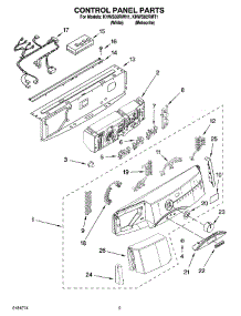 03 - Control Panel Parts parts for Kitchenaid Washer KHWS02RMT1 from AppliancePartsPros.com