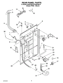 02 - Rear Panel Parts parts for Kitchenaid Washer KAWS750LT4 from AppliancePartsPros.com