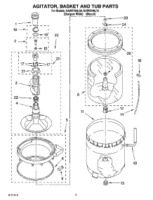 03 - Agitator, Basket And Tub Parts parts for Kitchenaid Washer KAWS750LT4 from AppliancePartsPros.com