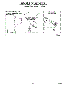 07 - Water System Parts parts for Kitchenaid Washer KAWS850LE2 from AppliancePartsPros.com