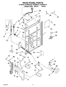 02 - Rear Panel Parts parts for Kitchenaid Washer KAWS850LQ2 from AppliancePartsPros.com