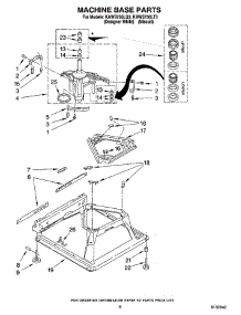 05 - Machine Base Parts parts for Kitchenaid Washer KAWS750LT3 from AppliancePartsPros.com