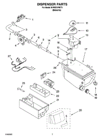 04 - Dispenser Parts parts for Kitchenaid Washer KHWS01PMT3 from AppliancePartsPros.com