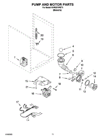 06 - Pump And Motor Parts parts for Kitchenaid Washer KHWS01PMT3 from AppliancePartsPros.com