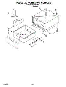 07 - Pedestal Parts (Not Included), Optional Parts (Not Included) parts for Kitchenaid Washer KHWS01PMT3 from AppliancePartsPros.com