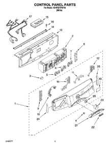 03 - Control Panel Parts parts for Kitchenaid Washer KHWS01PWH0 from AppliancePartsPros.com