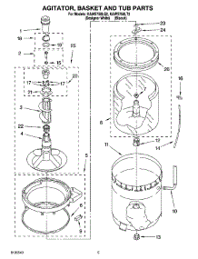 03 - Agitator, Basket And Tub Parts parts for Kitchenaid Washer KAWS750LT2 from AppliancePartsPros.com