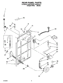 02 - Rear Panel Parts parts for Kitchenaid Washer KAWS750LQ1 from AppliancePartsPros.com