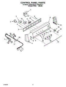 06 - Control Panel Parts parts for Kitchenaid Washer KAWS750LT1 from AppliancePartsPros.com