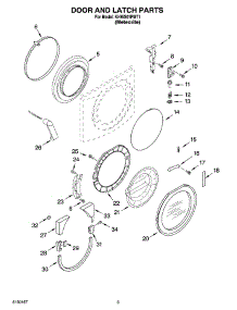 02 - Door And Latch Parts parts for Kitchenaid Washer KHWS01PMT1 from AppliancePartsPros.com