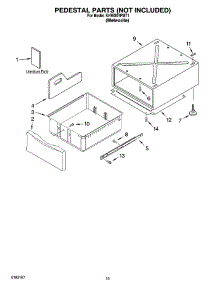 07 - Pedestal Parts (Not Included) parts for Kitchenaid Washer KHWS01PMT1 from AppliancePartsPros.com