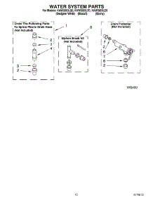 07 - Water System parts for Kitchenaid Washer KAWS850LE0 from AppliancePartsPros.com