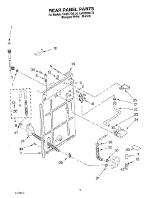 02 - Rear Panel parts for Kitchenaid Washer KAWS700LQ0 from AppliancePartsPros.com