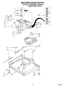 05 - Machine Base parts for Kitchenaid Washer KAWS700LQ0 from AppliancePartsPros.com