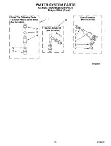 07 - Water System parts for Kitchenaid Washer KAWS700LQ0 from AppliancePartsPros.com