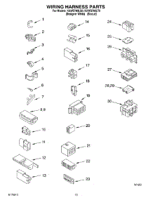 10 - Wiring Harness parts for Kitchenaid Washer KAWS700LQ0 from AppliancePartsPros.com