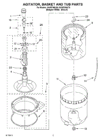 03 - Agitator, Basket And Tub parts for Kitchenaid Washer KAWS700LT0 from AppliancePartsPros.com