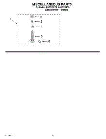 11 - Miscellaneous And Optional Parts (Not Included) parts for Kitchenaid Washer KAWS750LT0 from AppliancePartsPros.com