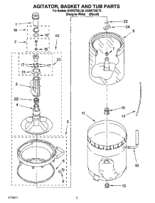 03 - Agitator, Basket And Tub Parts parts for Kitchenaid Washer KAWS750LQ0 from AppliancePartsPros.com