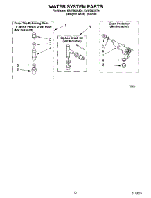 07 - Water System parts for Kitchenaid Washer KAWS850JT4 from AppliancePartsPros.com