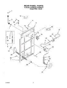 02 - Rear Panel parts for Kitchenaid Washer KAWS850JQ4 from AppliancePartsPros.com