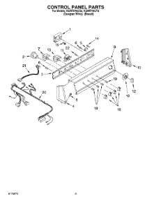 06 - Control Panel parts for Kitchenaid Washer KAWS750JT4 from AppliancePartsPros.com