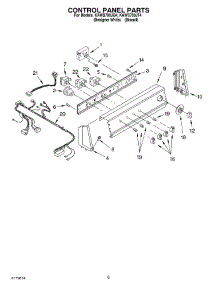 06 - Control Panel parts for Kitchenaid Washer KAWS700JT4 from AppliancePartsPros.com