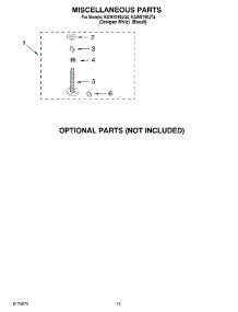 11 - Miscellaneous parts for Kitchenaid Washer KAWS750JQ4 from AppliancePartsPros.com
