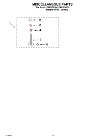 11 - Miscellaneous parts for Kitchenaid Washer KAWS700JT4 from AppliancePartsPros.com