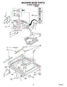 05 - Machine Base parts for Kitchenaid Washer KAWS855JE3 from AppliancePartsPros.com