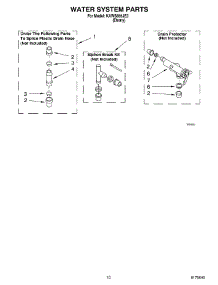 07 - Water System parts for Kitchenaid Washer KAWS855JE3 from AppliancePartsPros.com