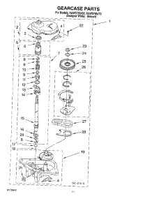 08 - Gearcase parts for Kitchenaid Washer KAWS700JQ3 from AppliancePartsPros.com