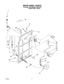 02 - Rear Panel parts for Kitchenaid Washer KAWS750JQ2 from AppliancePartsPros.com
