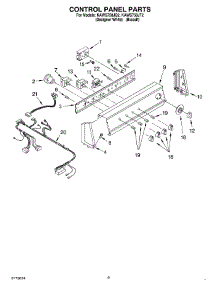 06 - Control Panel parts for Kitchenaid Washer KAWS750JT2 from AppliancePartsPros.com