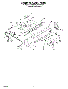 06 - Control Panel parts for Kitchenaid Washer KAWS700JT2 from AppliancePartsPros.com