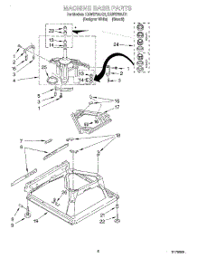 05 - Machine Base parts for Kitchenaid Washer KAWS700JQ1 from AppliancePartsPros.com