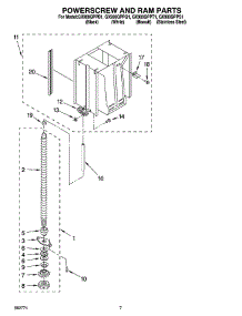 05 - Powerscrew And Ram Parts parts for Whirlpool Compactor GX900QPPQ1 from AppliancePartsPros.com